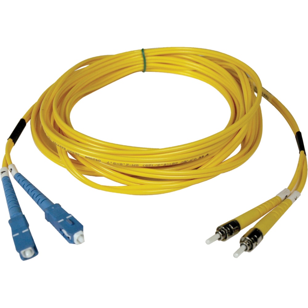 Tripp Lite 9M Duplex Singlemode 8.3/125 Fiber Optic Patch Cable SC/ST 30ft 30ft 9 Meter, N35409M MPN:N354-09M