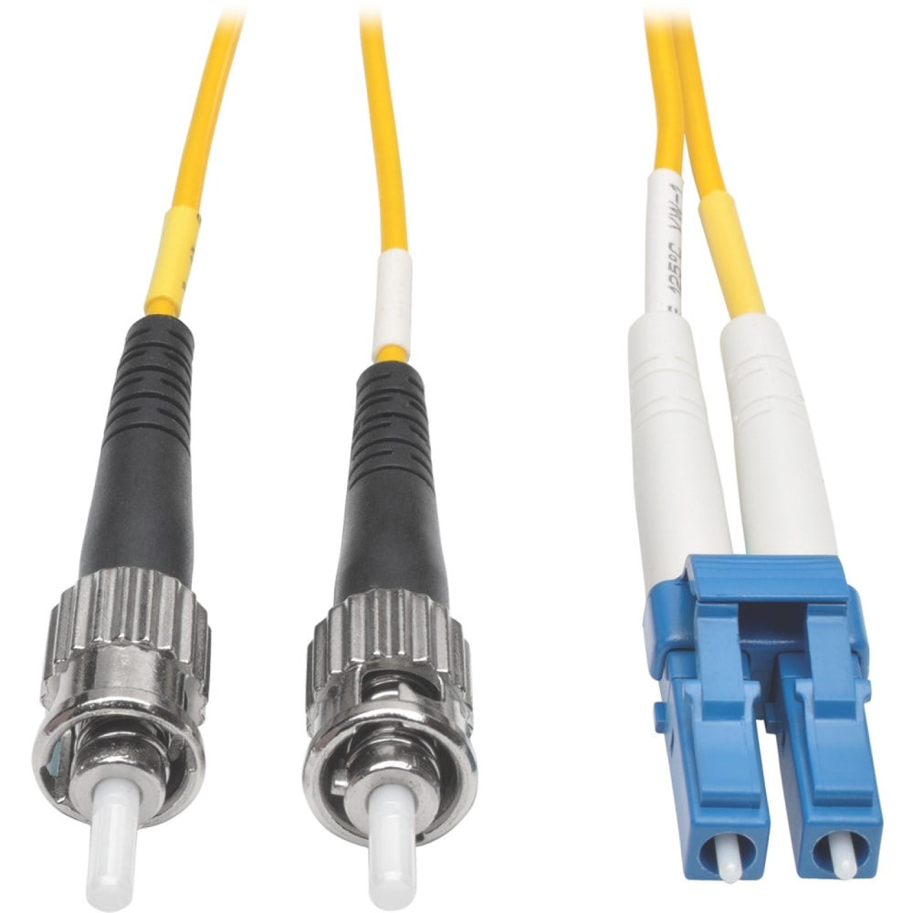 Tripp Lite 25M Duplex Singlemode 8.3/125 Fiber Optic Patch Cable LC/ST 82ft 82ft 25 Meter, N36825M MPN:N368-25M