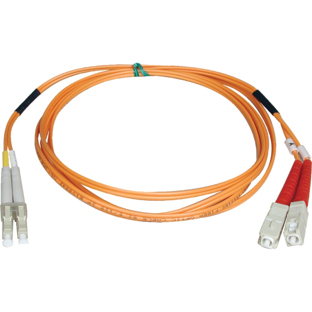 Tripp Lite 5M Duplex Multimode 50/125 Fiber Optic Patch Cable LC/SC 16ft 16ft 5 Meter, N51605M MPN:N516-05M