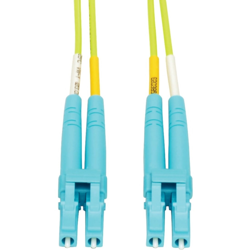 Eaton Tripp Lite Series 100G Duplex Multimode 50/125 OM5 Fiber Optic Cable, Lime Green, LC/LC, 1 m (3.3 ft.) - N82001MOM5 MPN:N820-01M-OM5
