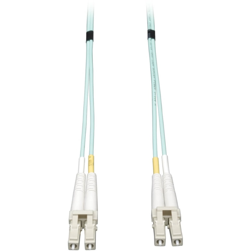 Eaton Tripp Lite Series 10G Duplex Multimode 50/125 OM3 LSZH Fiber Optic Cable (LC/LC), Aqua, 2 m (6 ft.) - N82002M MPN:N820-02M
