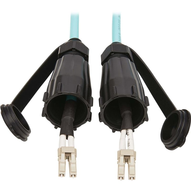 Eaton Tripp Lite Series 10Gb Rigid Industrial Duplex Multimode 50/125 OM3 Fiber Patch Cable (LC/LC), 6.6ft, Aqua, N82002MIND MPN:N820-02M-IND