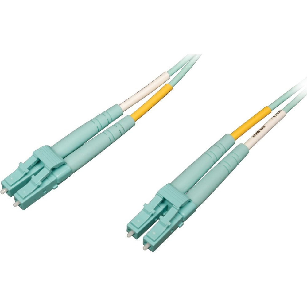 Tripp Lite 10Gb/100Gb Duplex Multimode LC/LC OM4 Aqua Fiber Patch Cable 15M, N82015MOM4 MPN:N820-15M-OM4