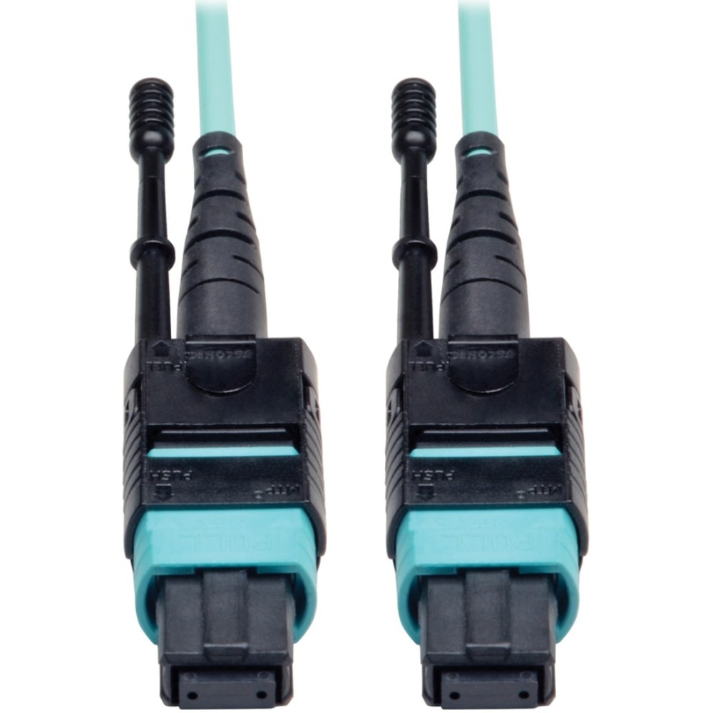 Tripp Lite 10M MTP / MPO Patch Cable 12 Fiber 40GbE Aqua OM3 Plenum 33ft 33ft 10 Meter, N84410M12P MPN:N844-10M-12-P