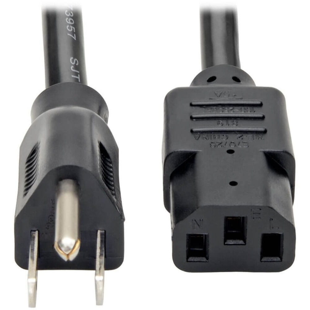 Tripp Lite NEMA 5-15P To IEC-320-C13 Heavy-Duty Computer Power Cord, 3ft, P007-003 MPN:P007-003