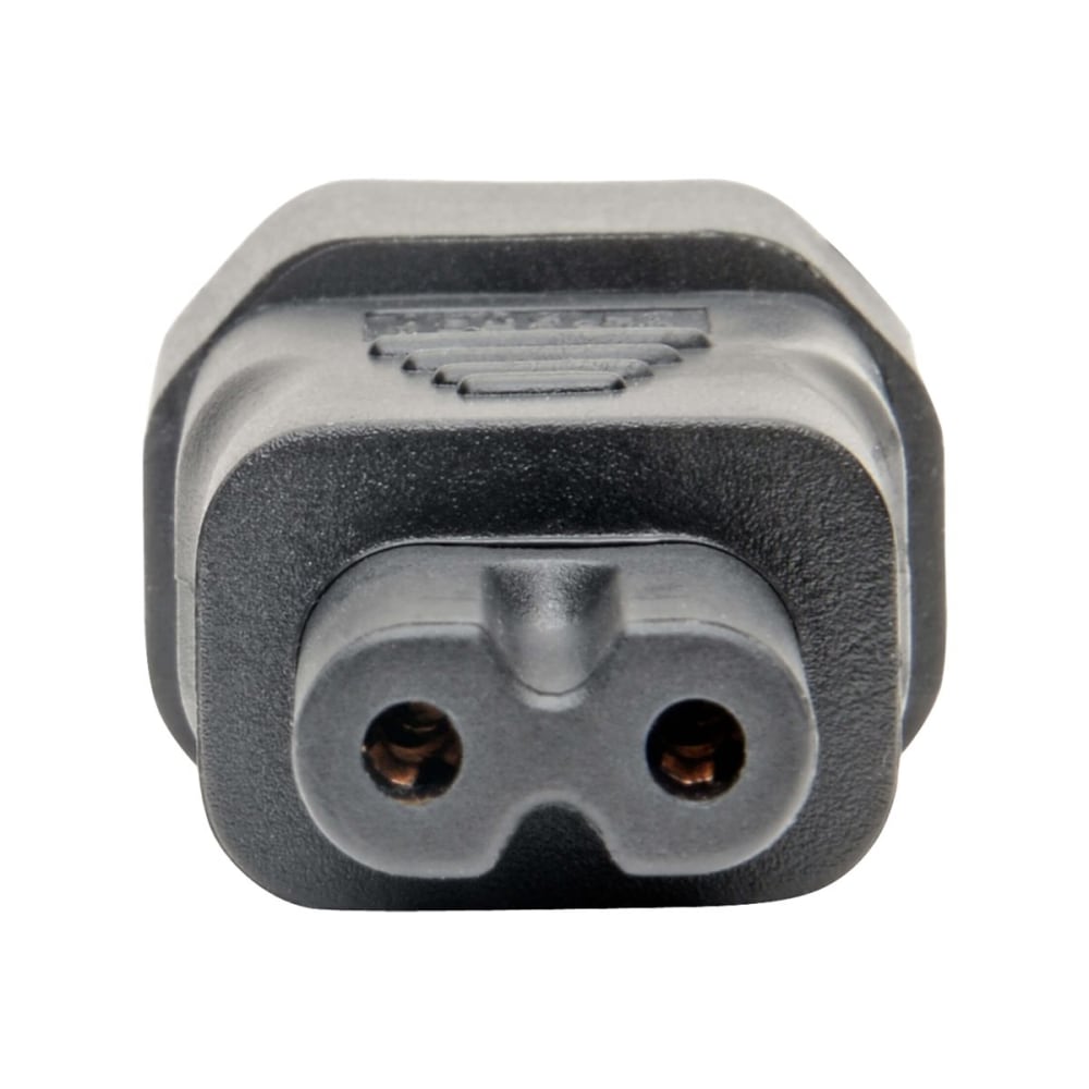 Eaton Tripp Lite Series IEC C14 to IEC C5 Power Cord Adapter - 7A, 125V, Black - Power connector adapter - P014000 MPN:P014-000
