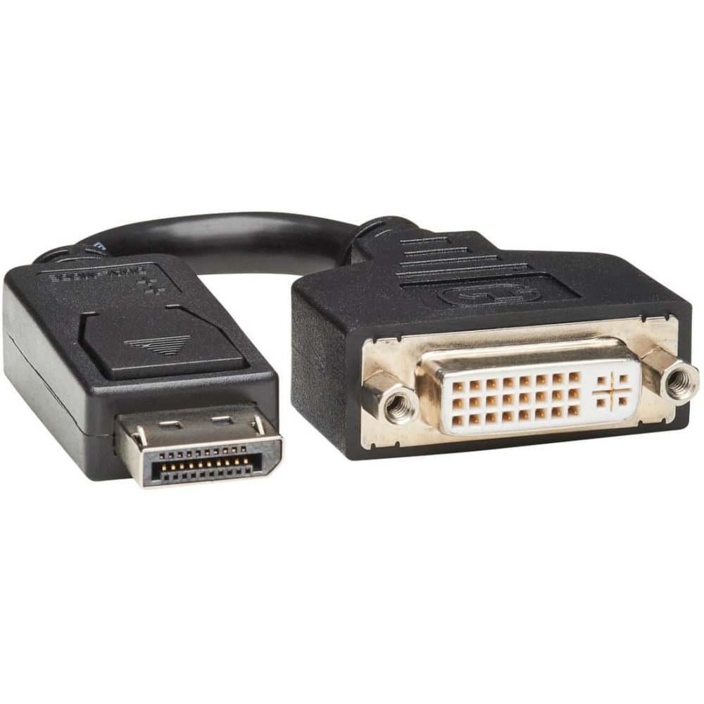 Tripp Lite by Eaton DisplayPort to DVI Adapter Video Converter DP-M to DVI-I-F 6in - DP to DVI for DP-M to DVI-I-F MPN:P134-000