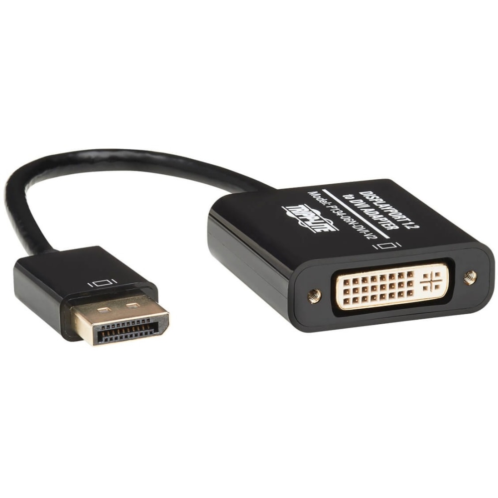 Tripp Lite DisplayPort to DVI Active Adapter Converter 1080p 6in DP to DVI 50 Pack - Video converter - DisplayPort - DVI - black - bulk (pack of 50) MPN:P134-06NDVIV2BP