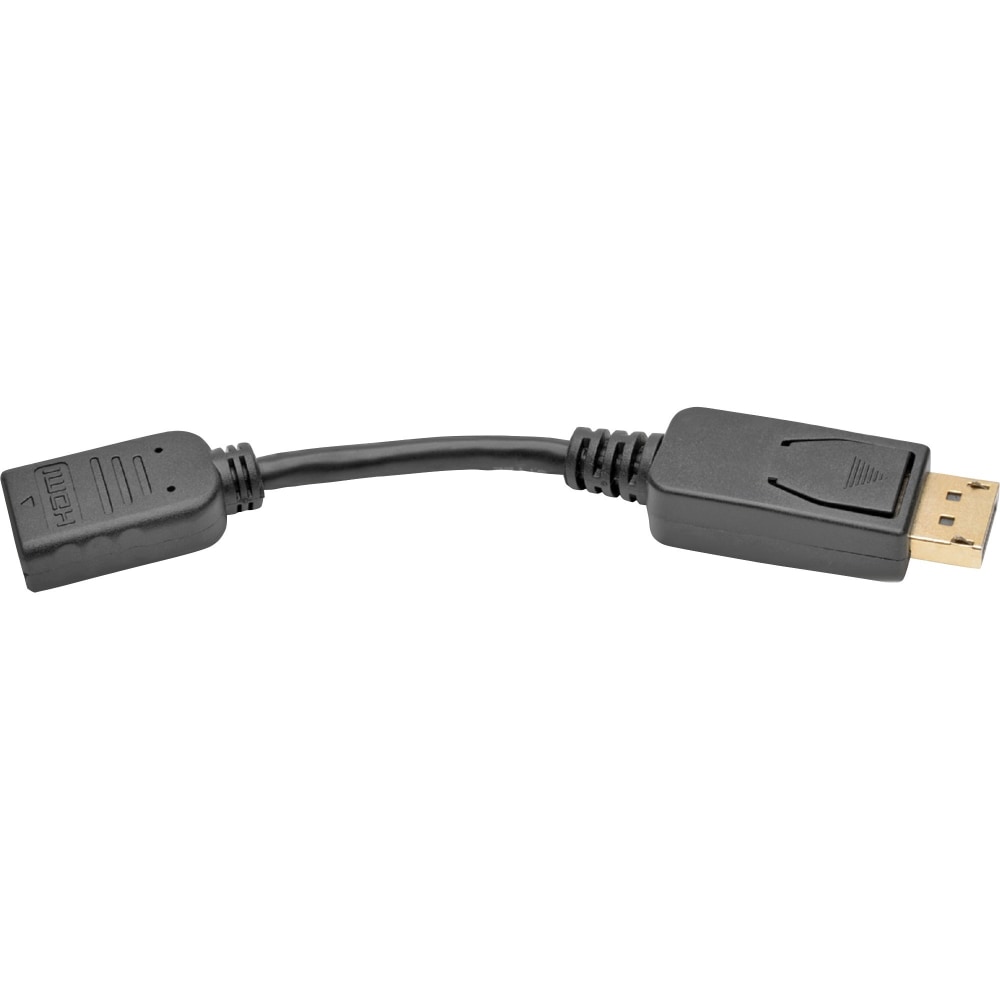 Eaton Tripp Lite Series DisplayPort to HDMI Video Adapter Video Converter (M/F), HDCP, Black, 6 in. (15 cm) - P136000 MPN:P136-000