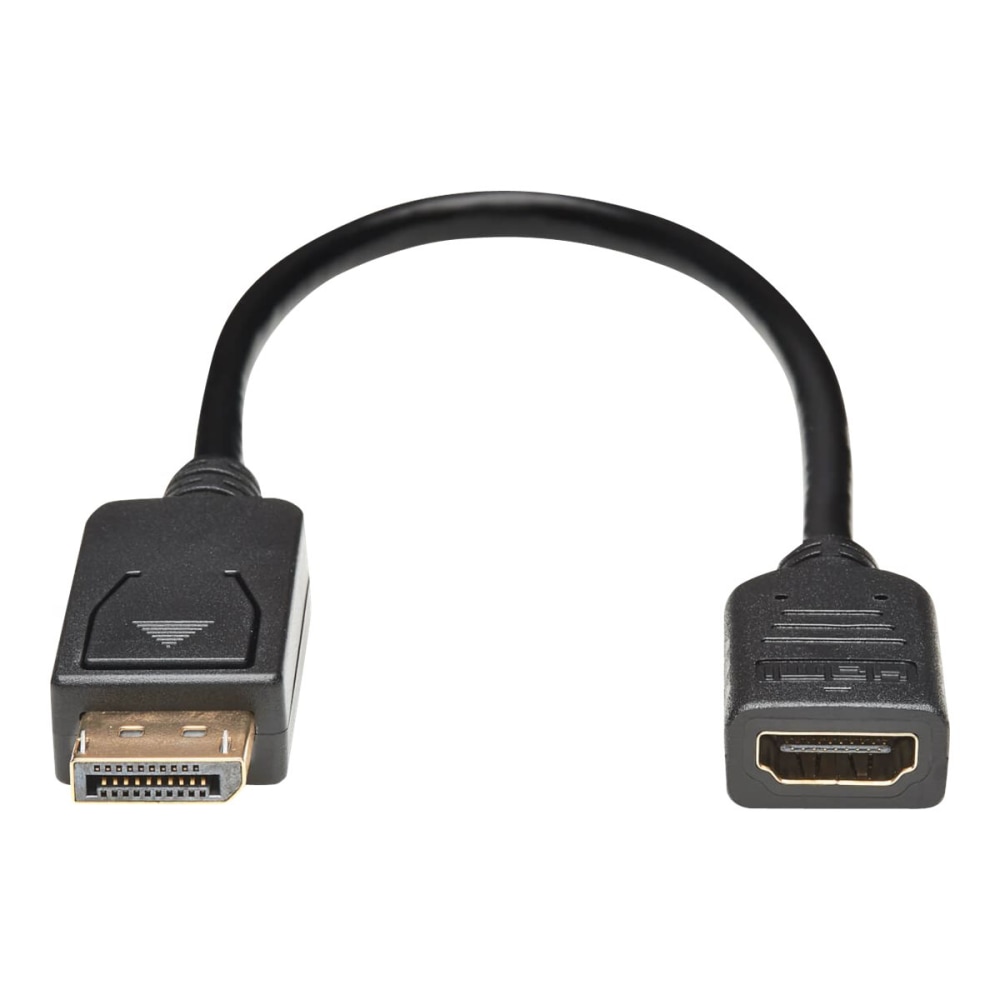 Eaton Tripp Lite Series DisplayPort to HDMI Video Adapter Video Converter (M/F), HDCP, Black, 1 ft. - 1 ft DisplayPort/HDMI A/V Cable - P136001 MPN:P136-001