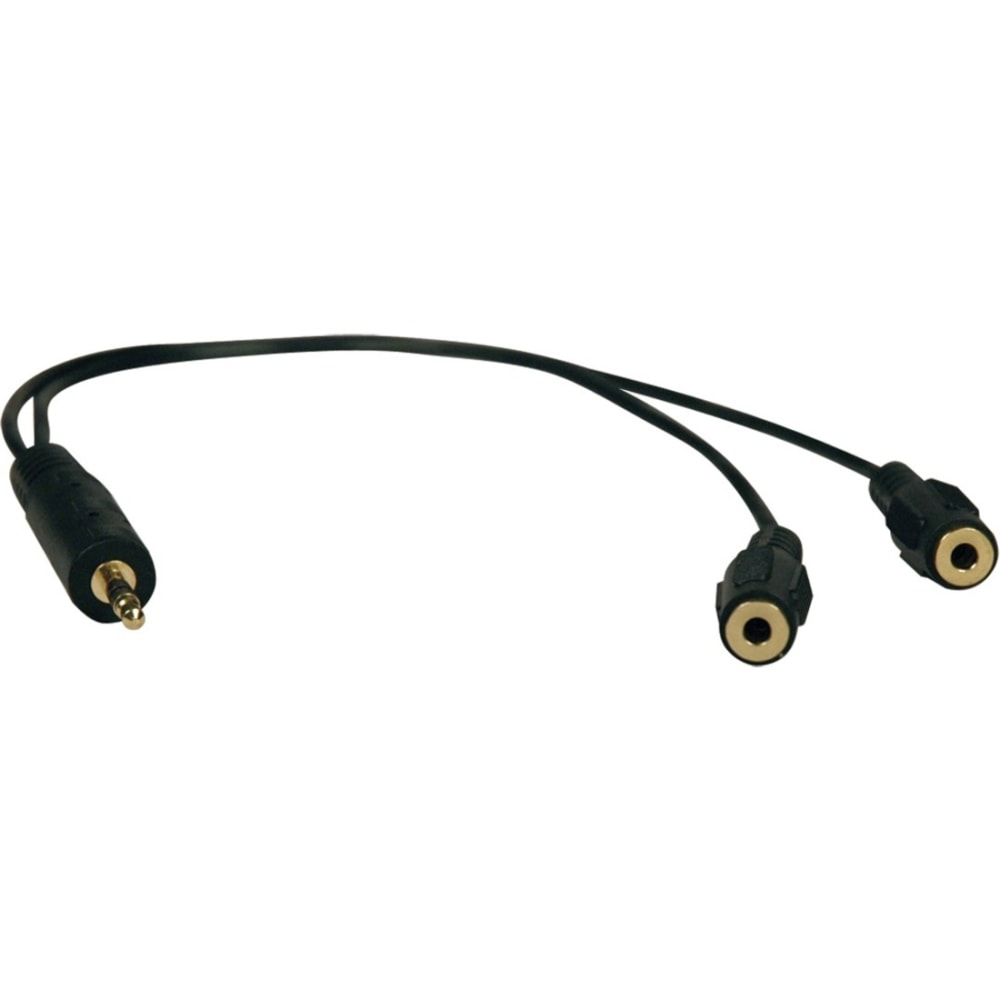 Eaton Tripp Lite Series 3.5mm Mini Stereo Cable adapter Y Splitter - P313001 MPN:P313-001