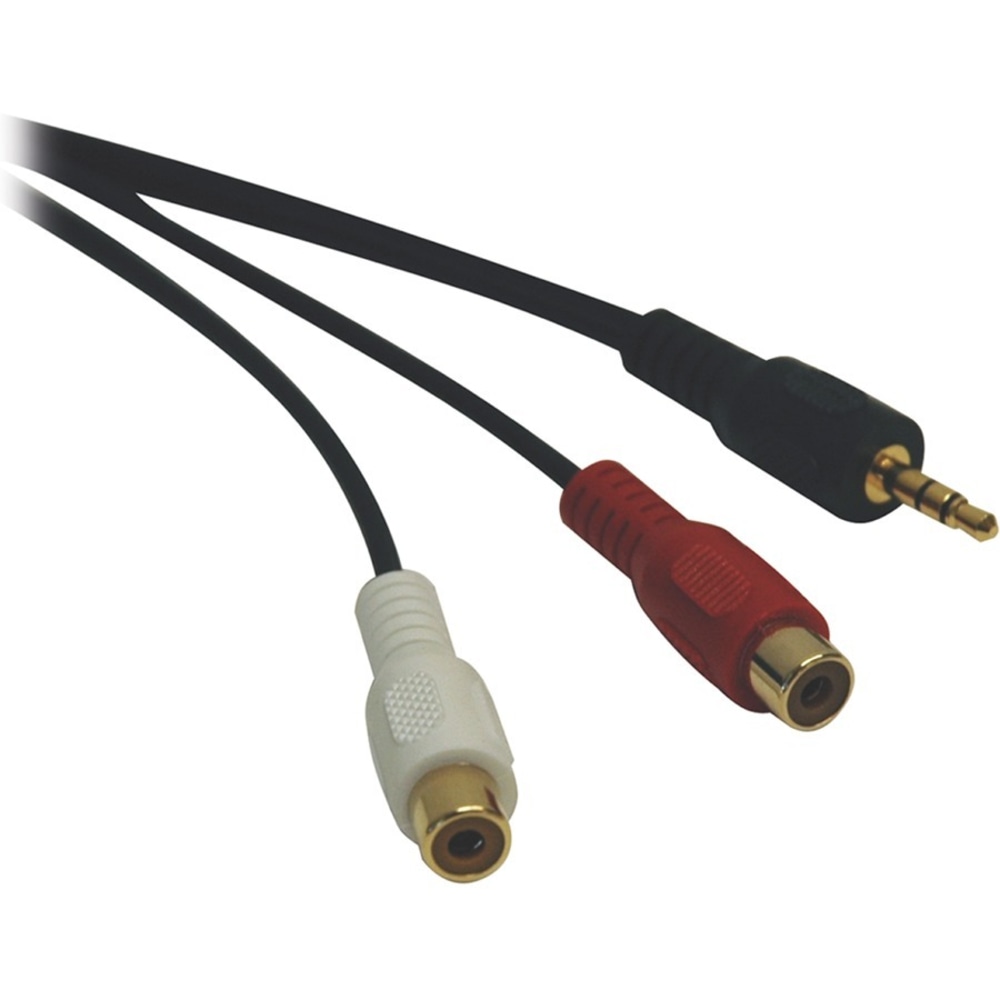 Tripp Lite Mini Stereo To 2RCA Audio Y Splitter Adapter Cable MPN:P315-06N