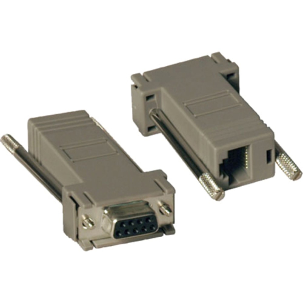 Eaton Tripp Lite Series Null Modem Serial DB9 Serial Modular Adapter Kit, 2x (DB9F to RJ45F) - 2x (DB9F to RJ45F), 2/Pack MPN:P450-000