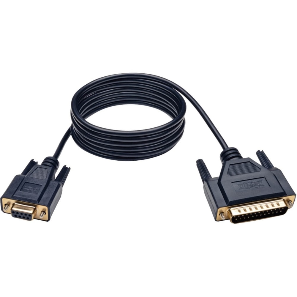 Eaton Tripp Lite Series Null Modem Serial DB9 Serial Cable (DB9 to DB25 F/M), 6 ft. (1.83 m) - DB-9 Female - DB-25 Male - 6ft MPN:P456-006