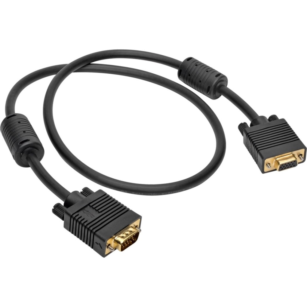 Tripp Lite VGA Coax High-Resolution Monitor Extension Cable with RGB Coax (HD15 M/F), 3 ft. -Extension Cable - P500003 MPN:P500-003