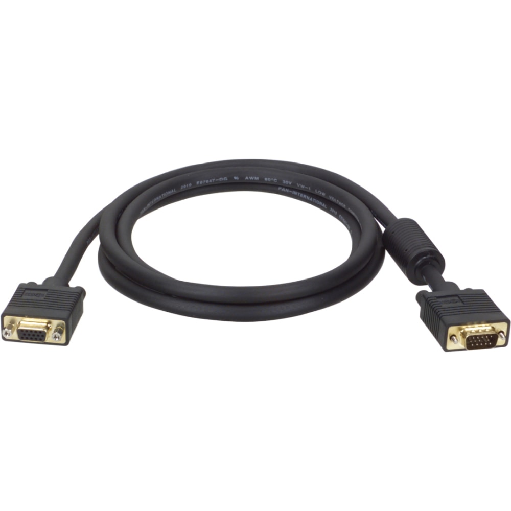 Eaton Tripp Lite Series VGA High-Resolution RGB Coaxial Cable (HD15 M/F)), 10 ft. (3.05 m) - VGA extension cable - P500010 MPN:P500-010