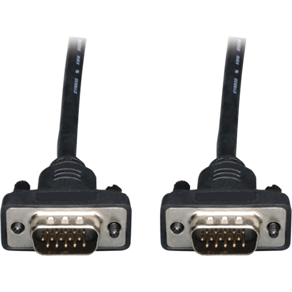 Eaton Tripp Lite Series Low-Profile VGA High-Resolution RGB Coaxial Cable (HD15 M/M), 6 ft. (1.83 m) - P502006SM MPN:P502-006-SM
