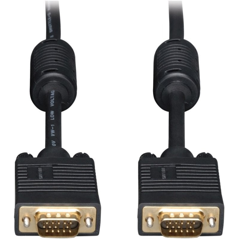 Eaton Tripp Lite Series VGA High-Resolution RGB Coaxial Cable (HD15 M/M), 15 ft. (4.57 m) - VGA cable - P502015 MPN:P502-015
