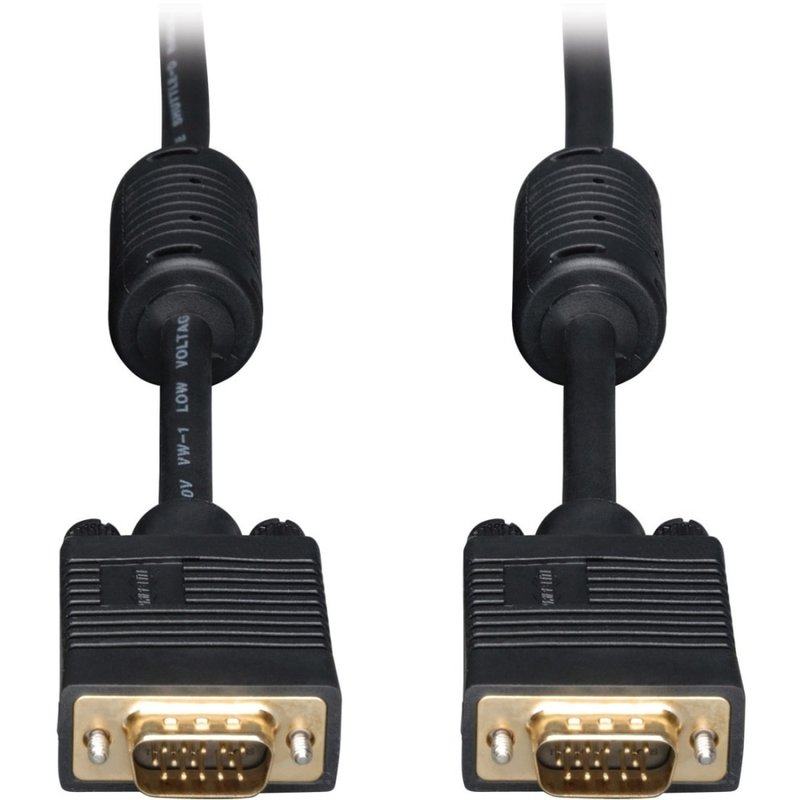 Eaton Tripp Lite Series VGA High-Resolution RGB Coaxial Cable (HD15 M/M), 25 ft. (7.62 m) - VGA cable - P502025 MPN:P502-025