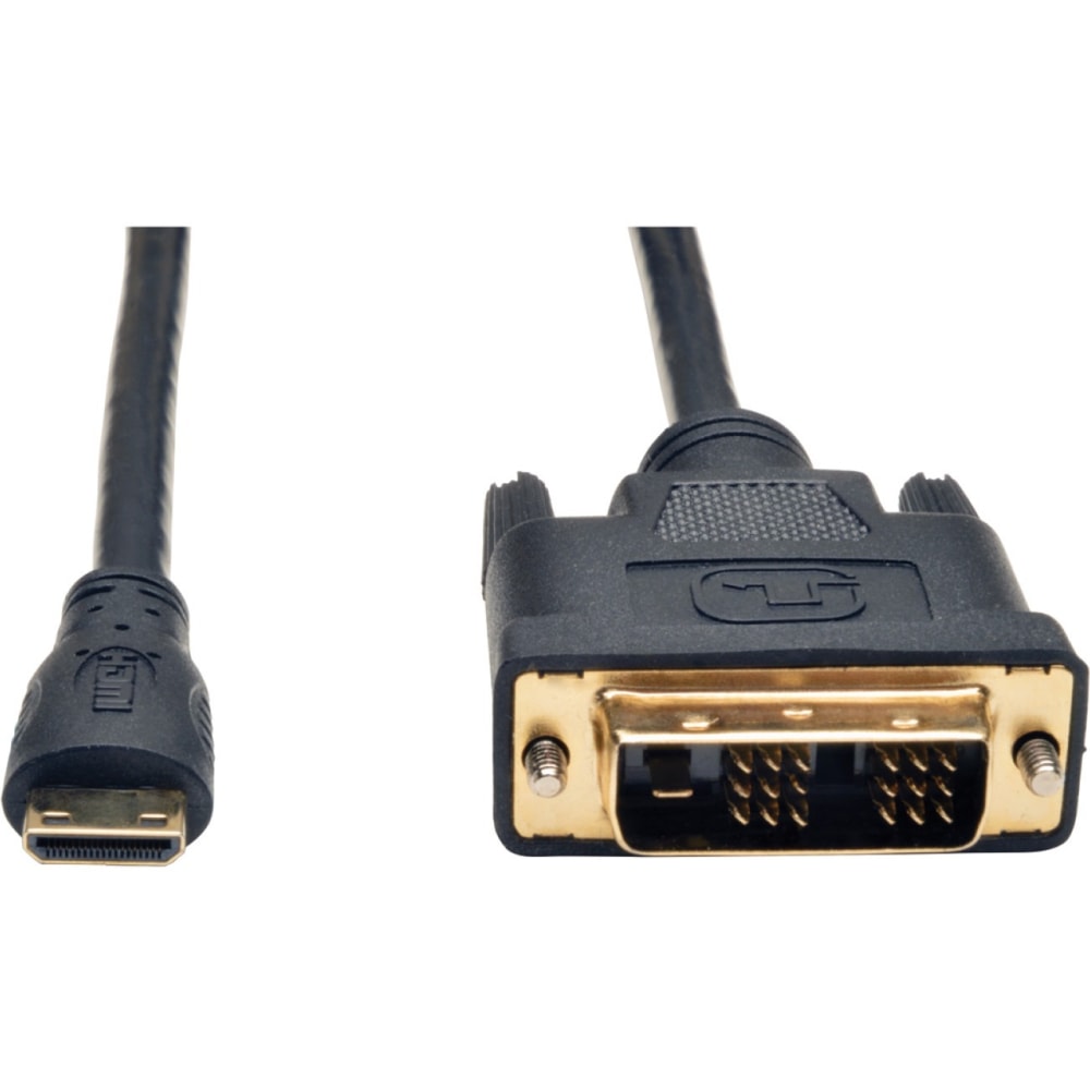 Tripp Lite Mini HDMI to DVI Digital Monitor Adapter Cable M/M 1080p 3ft 3ft - 1 x Mini HDMI Male Digital Audio/Video - 1 x DVI-D MPN:P566-003-MINI