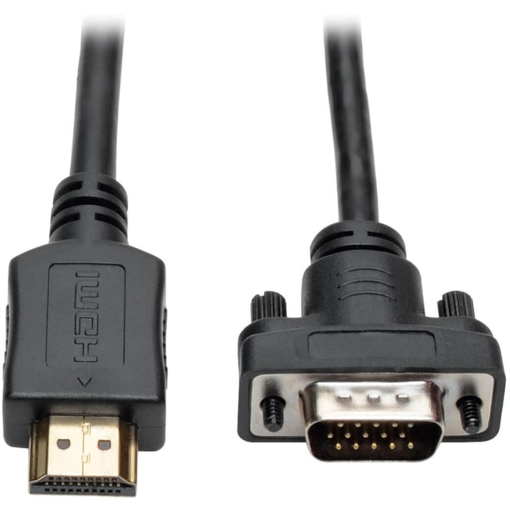 Tripp Lite HDMI to VGA Active Adapter Cable Low Profile HD15 M/M 1080p 3ft - HDMI/VGA - P566003VGA MPN:P566-003-VGA