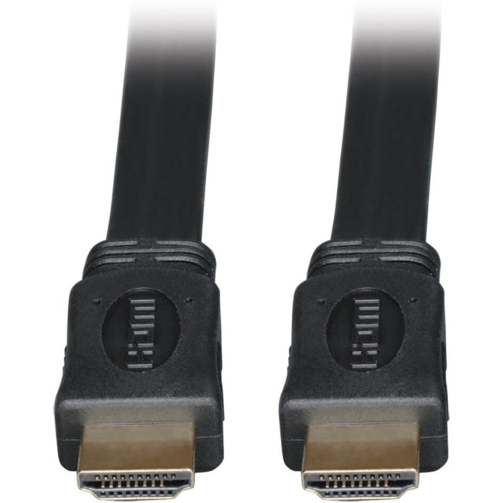 Eaton Tripp Lite Series High-Speed HDMI Flat Cable, Digital Video with Audio, UHD 4K (M/M), Black, 3 ft. (0.91 m) - P568003FL MPN:P568-003-FL