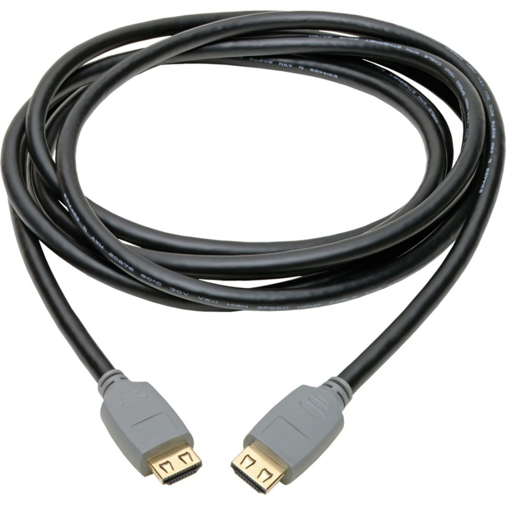 Eaton Tripp Lite Series 4K HDMI Cable (M/M) - 4K 60 Hz, HDR, 4:4:4, Gripping Connectors, Black, 10 ft. MPN:P568-010-2A