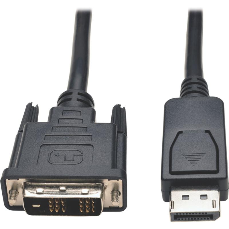 Eaton Tripp Lite Series DisplayPort to DVI Adapter Cable (DP with Latches to DVI-D Single Link M/M), 10 ft. (3.1 m) - P581010 MPN:P581-010