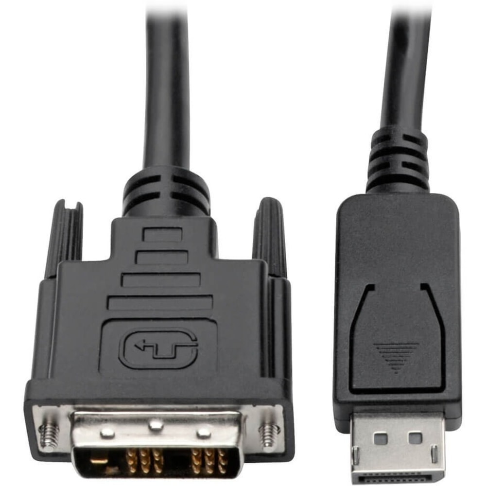 Eaton Tripp Lite Series DisplayPort to DVI Adapter Cable (DP with Latches to DVI-D Single Link M/M), 15 ft. (4.6 m) - DisplayPort/DVI-D - P581015 MPN:P581-015