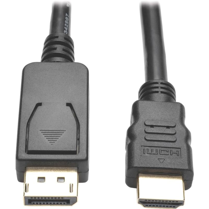 Eaton Tripp Lite Series DisplayPort 1.2 to HDMI Adapter Cable (DP with Latches to HDMI M/M), 4K, 6 ft. (1.8 m) - DisplayPort/HDMI - P582006V2 MPN:P582-006-V2