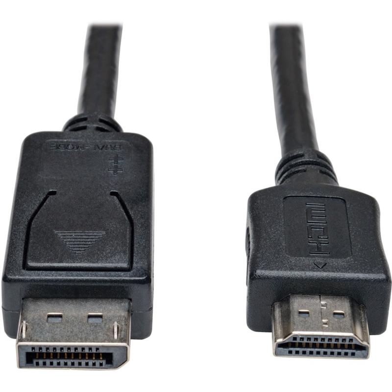 Tripp Lite by Eaton 10ft DisplayPort to HDMI Adapter Converter Cable Video / Audio M/M - DisplayPort/HDMI for Audio/Video Device, Monitor, TV - Black MPN:P582-010