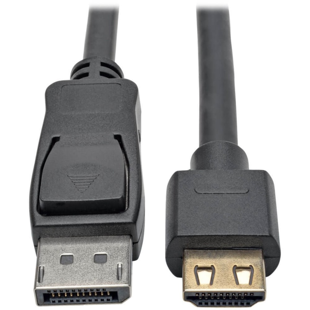Eaton Tripp Lite Series DisplayPort 1.2 to HDMI Active Adapter Cable (M/M), 4K 60 Hz, Gripping HDMI Plug, HDCP 2.2, 10 ft. (3.1 m) - DisplayPort/HDMI MPN:P582-010-HD-V2A