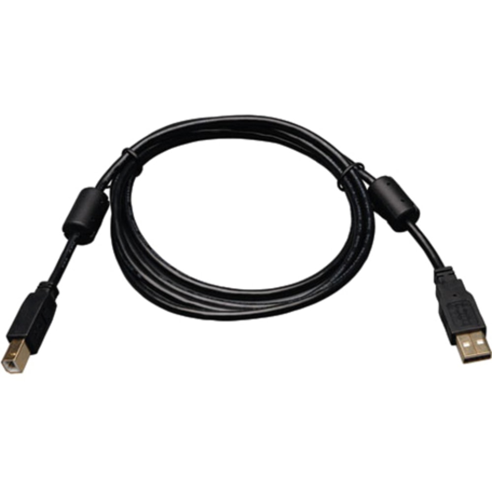 Eaton Tripp Lite Series USB 2.0 A to B Cable with Ferrite Chokes (M/M), 3 ft. (0.91 m) - USB cable - USB Type B (M) to USB (M) - U023003 MPN:U023-003