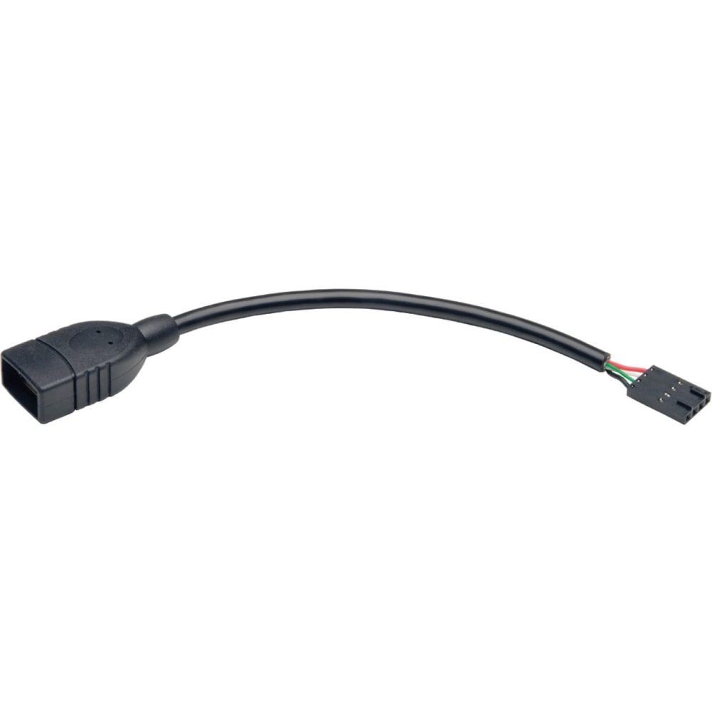 Eaton Tripp Lite Series USB 2.0 A Female to USB Motherboard 4-PIN IDC Header Cable, 6-in. (15.24 cm) - U02406NIDC MPN:U024-06N-IDC