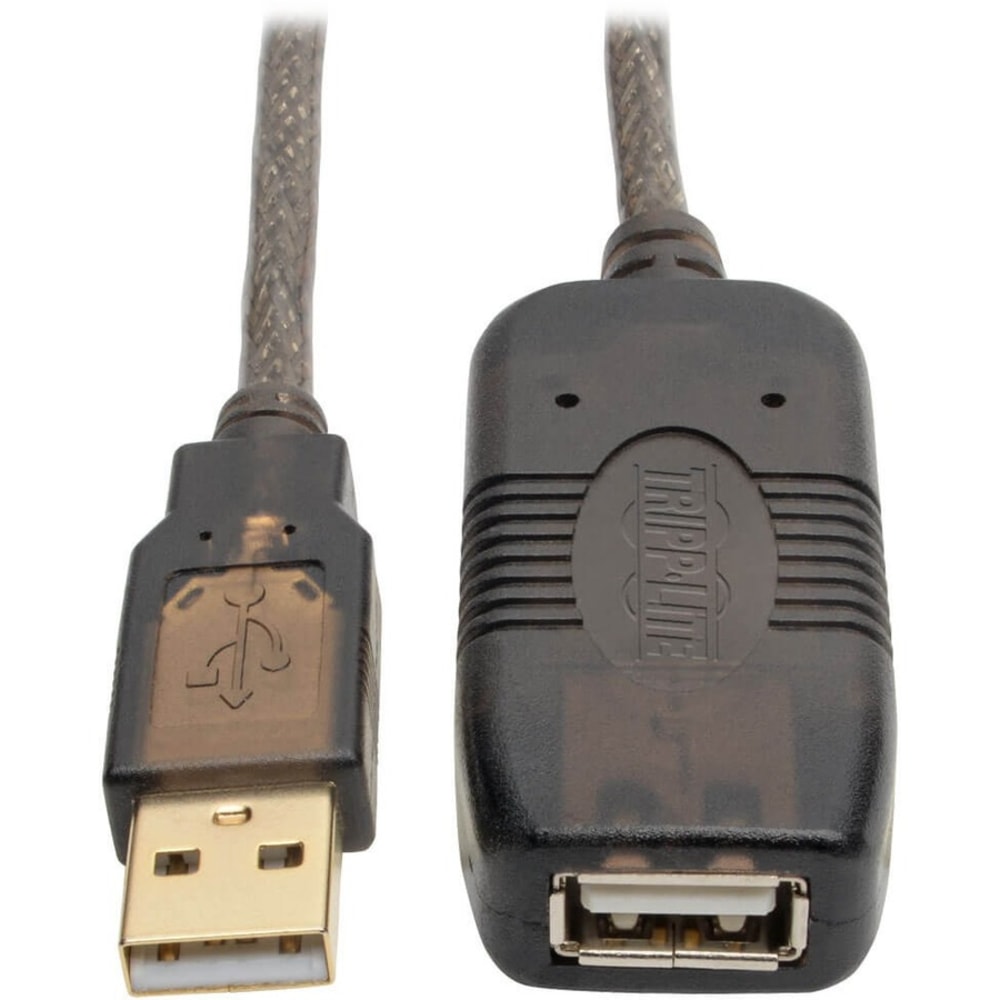 Tripp Lite USB 2.0 Active Extension Cable (USB-A M/F), 25 ft. (7.6 m) - 25 ft USB Data Transfer Cable - U026025 MPN:U026-025