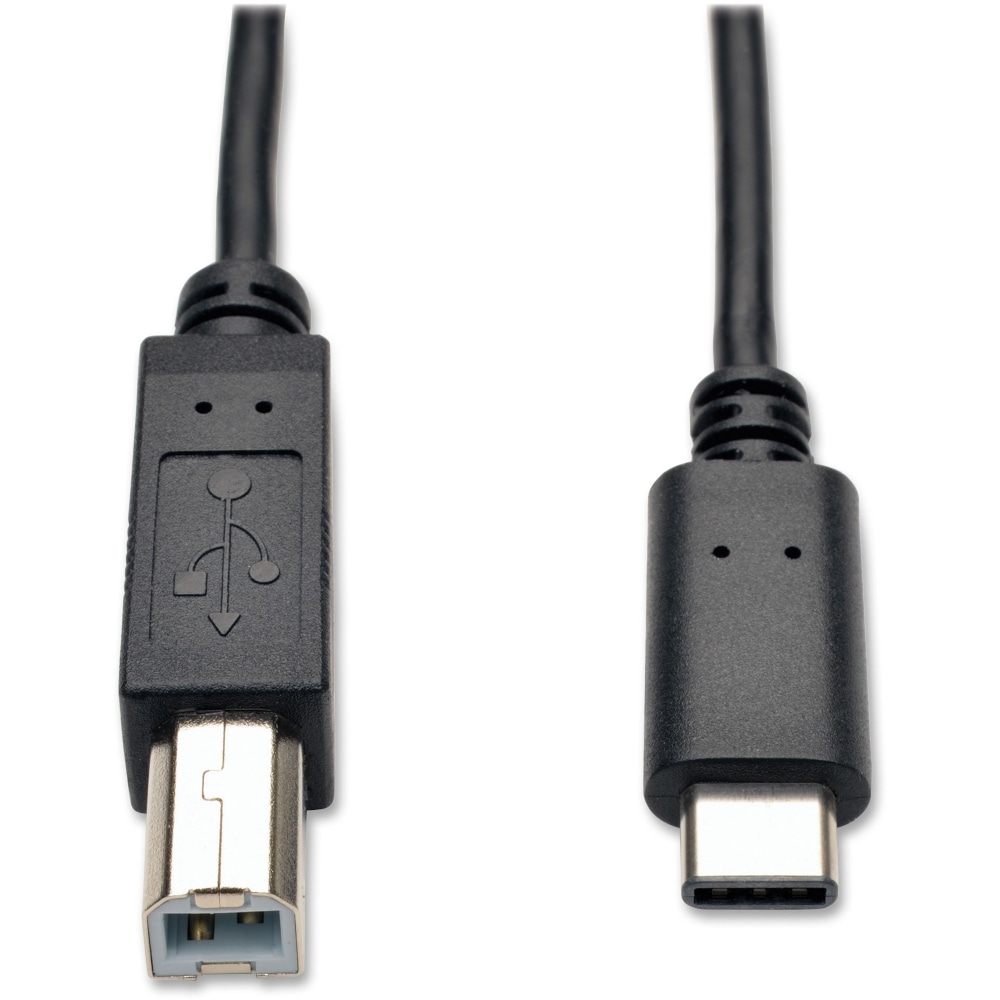 Tripp Lite 6ft USB 2.0 Hi-Speed Cable B Male to USB Type-C USB-C Male 6ft, U040006 MPN:U040-006