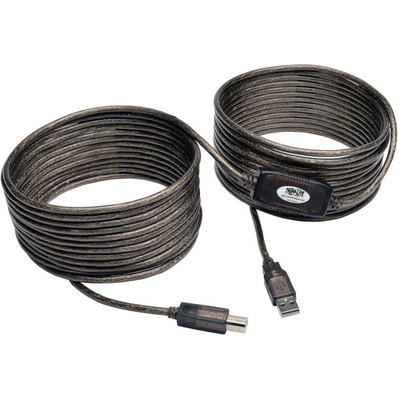 Eaton Tripp Lite Series 36ft USB 2.0 Hi-Speed Active Repeater Cable USB-A to USB-B M/M 36ft - USB cable - U042036 MPN:U042-036