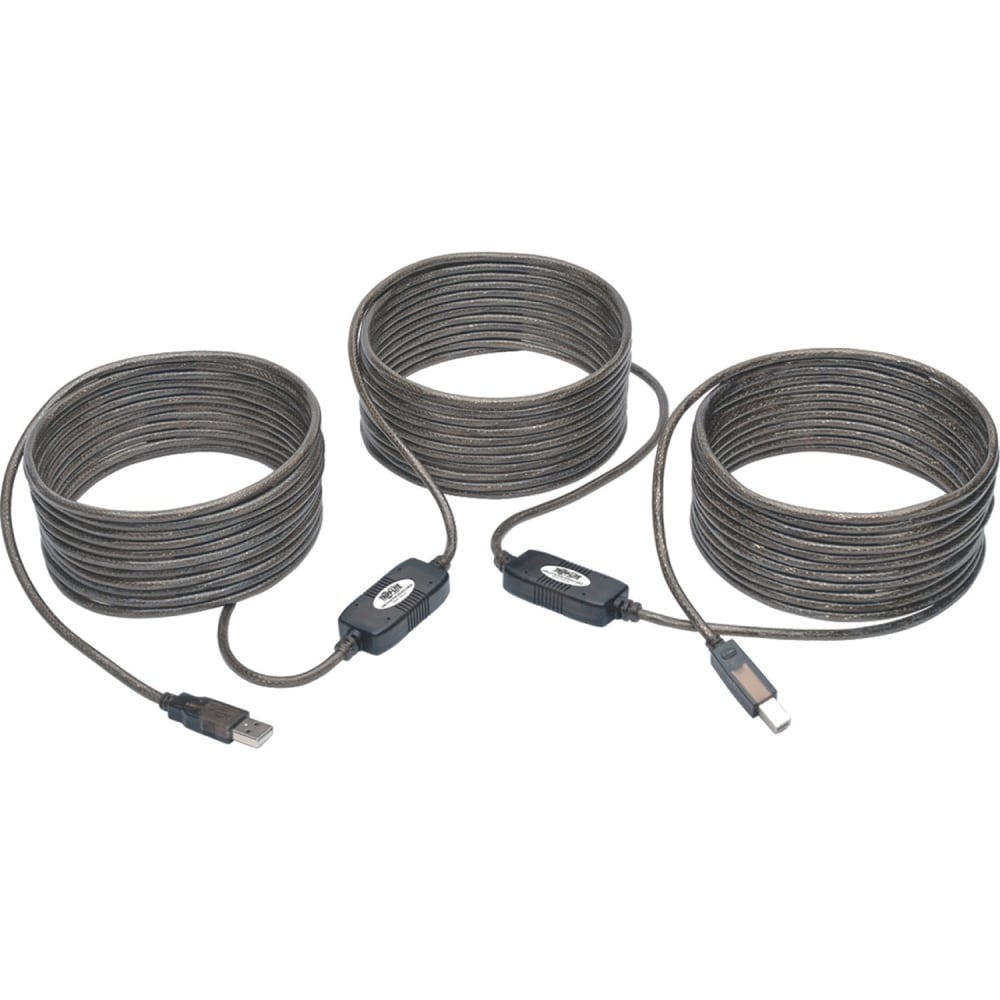 Tripp Lite 50ft USB 2.0 Hi-Speed Active Repeater Cable USB-A to USB-B M/M, U042050 MPN:U042-050