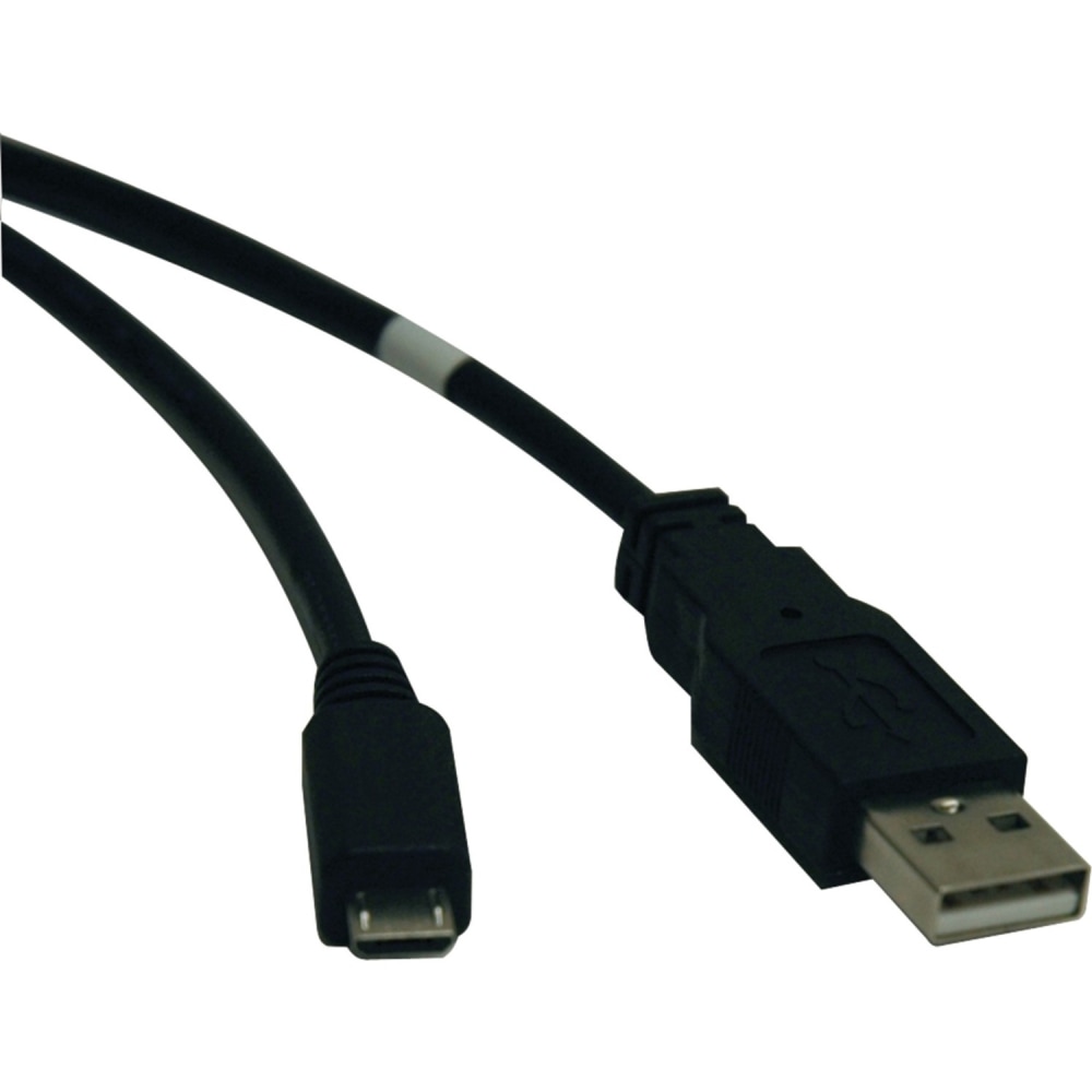Eaton Tripp Lite Series USB 2.0 A to Micro-B Cable (M/M), 10 ft. (3.05 m) - USB - 10 ft - Type A Male USB - Micro Type B Male USB - Black MPN:U050-010
