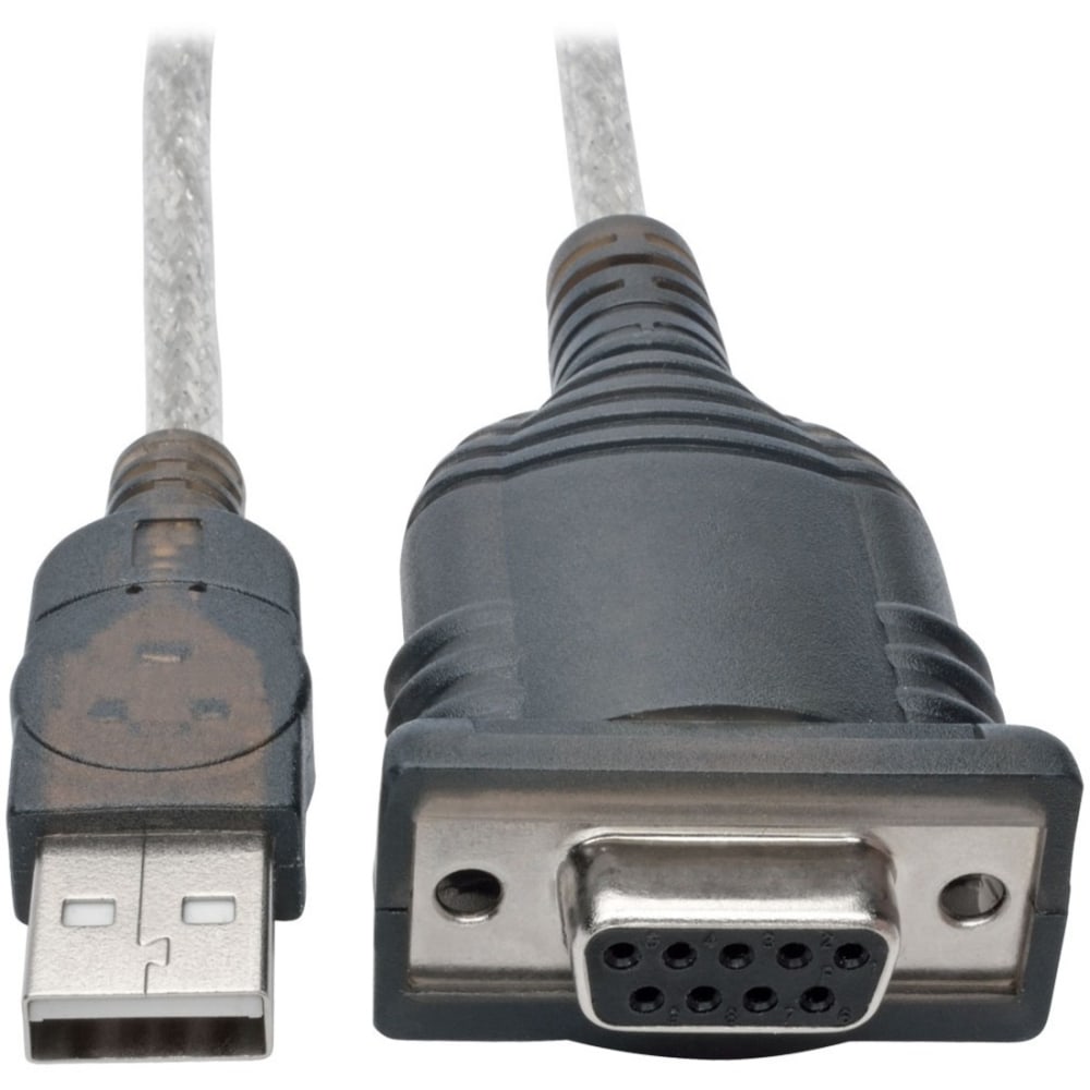 Tripp Lite USB to Null Modem Serial FTDI Adapter Cable with COM Retention (USB-A to DB9 M/F) 18-in. (45.72 cm) MPN:U209-18N-NULL