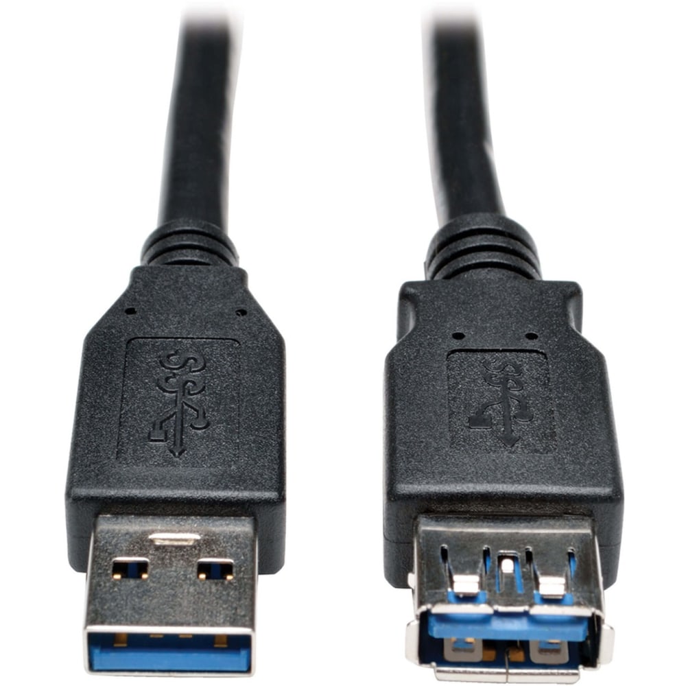 Tripp Lite USB 3.0 SuperSpeed Extension Cable - USB-A to USB-A, M/F, Black, 3 ft. (0.9 m) - First End: 1x USB Type A Male USB - U324003BK MPN:U324-003-BK
