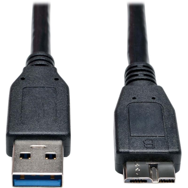 Eaton Tripp Lite Series USB 3.0 SuperSpeed Device Cable (A to Micro-B M/M) Black, 3 ft. (0.91 m) - USB cable - U326003BK MPN:U326-003-BK