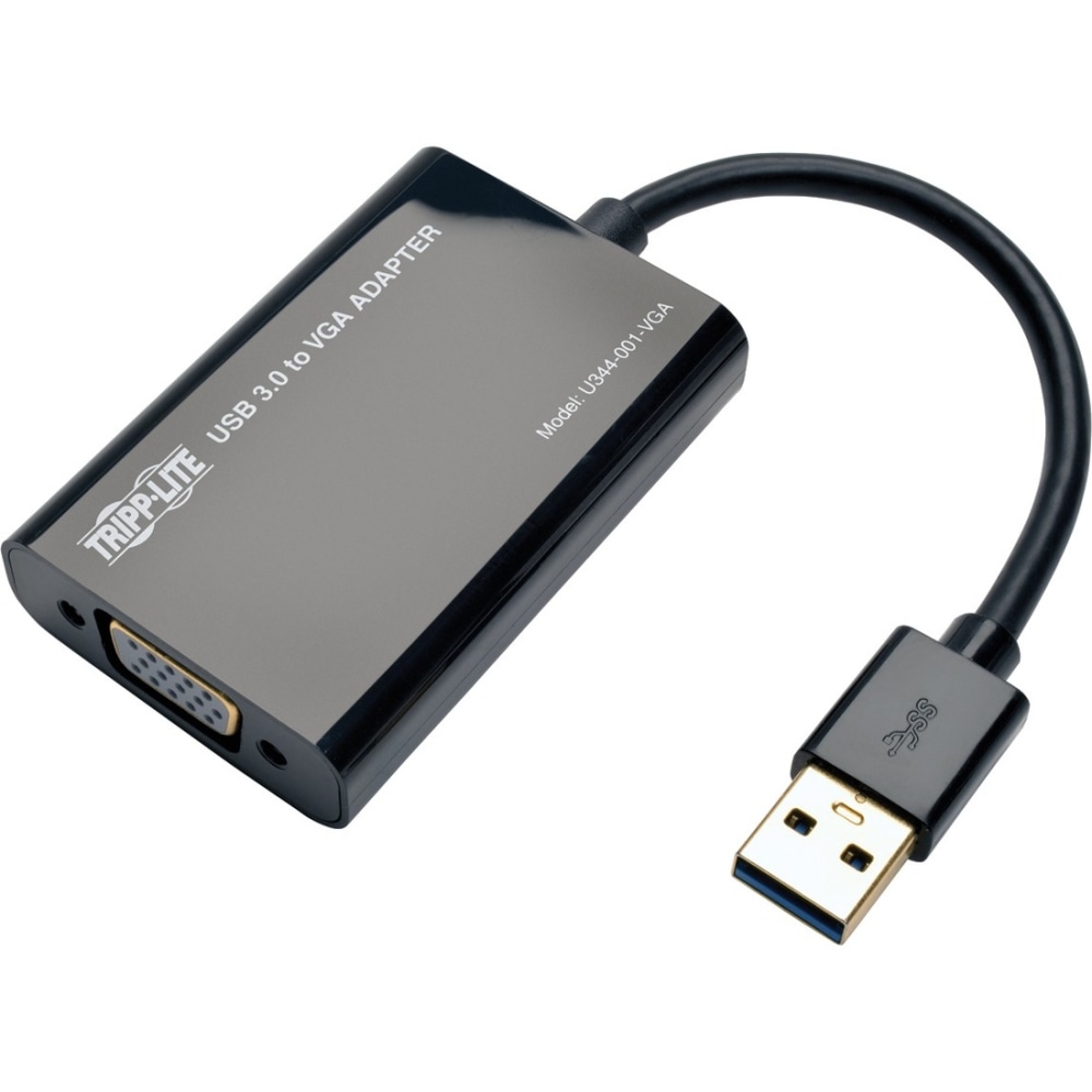 Eaton Tripp Lite Series USB 3.0 to VGA Adapter SuperSpeed 512MB SDRAM 2048x 1152 1080p - External video adapter - U344001VGA MPN:U344-001-VGA