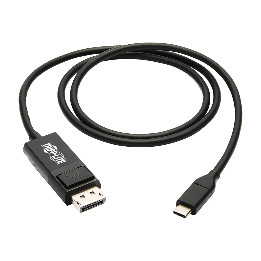 Tripp Lite by Eaton USB-C to DisplayPort Adapter Cable (M/M), 4K 60 Hz, HDR, Locking DP Connector, 3 ft. (0.9 m) MPN:U444-003-DP-BE