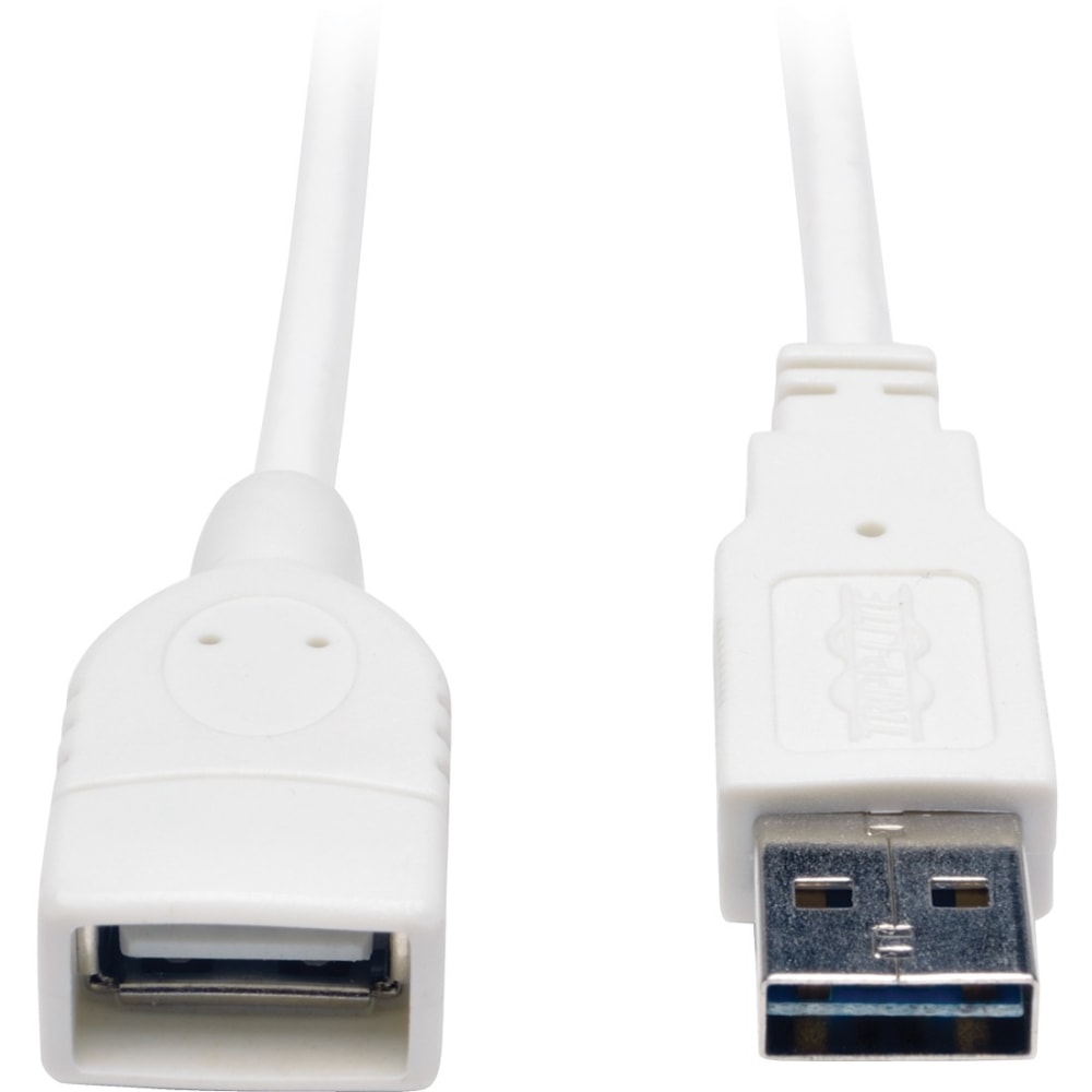 Eaton Tripp Lite Series Universal Reversible USB 2.0 Extension Cable (Reversible A to A M/F), White, 10 ft. (3.05 m) - UR024010WH MPN:UR024-010-WH