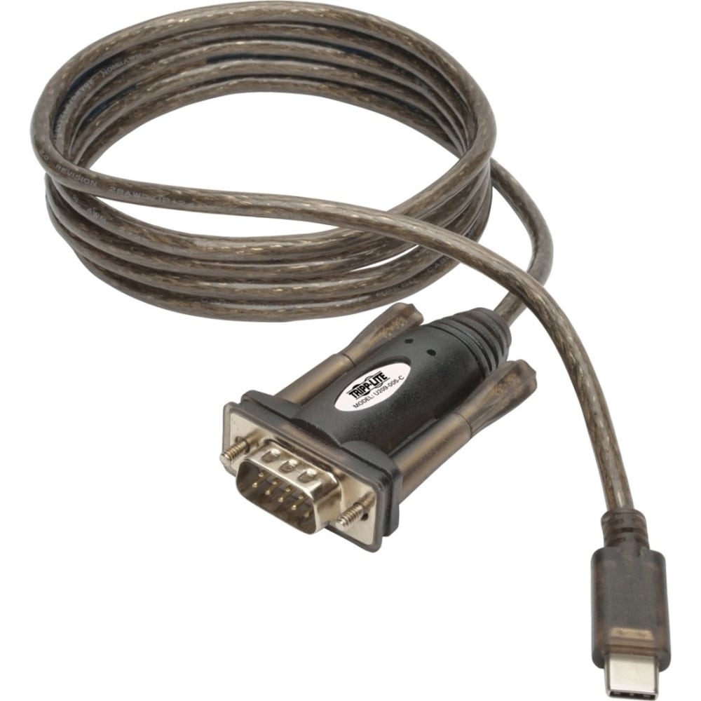 Eaton Tripp Lite Series USB 2.0 USB-C to DB9 Adapter Cable USB-C to RS-232 M/M 5ft 5ft - Serial adapter - USB-C - RS-232 - black - - U209005C MPN:U209-005-C