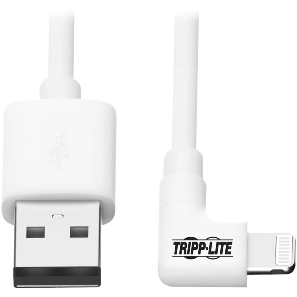 Tripp Lite Lightning to USB Sync Charge CAble Right-Angle - M100006LRAWH MPN:M100-006-LRA-WH