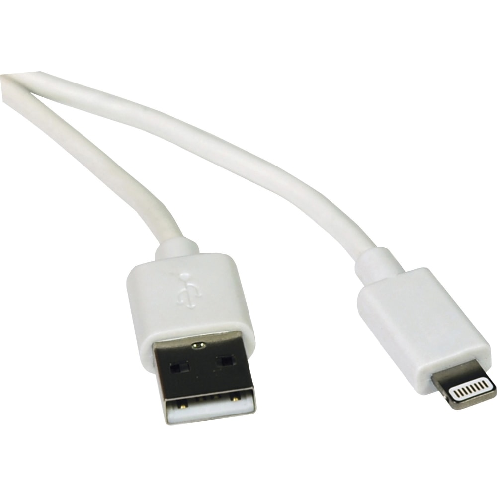 Eaton Tripp Lite Series USB-A to Lightning Sync/Charge Cable (M/M) - MFi Certified, White, 6 ft. (1.8 m) - M100006WH MPN:M100-006-WH