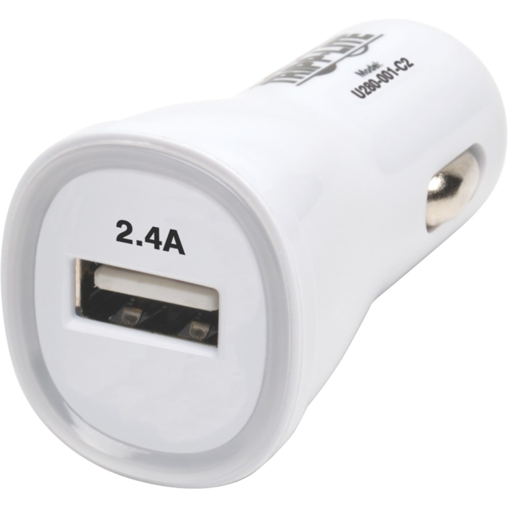 Eaton Tripp Lite Series USB Tablet / Phone Car Charger, 5V 2.4A / 12W - 12 V DC Input Voltage - 5 V DC Output Voltage - 2.40 A Output Current MPN:U280-001-C2