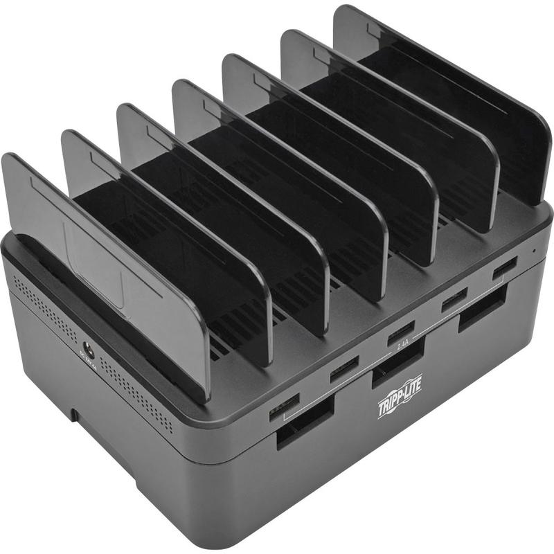 Eaton Tripp Lite Series 5-Port USB Fast Charging Station Hub with Built-In Device Storage, 12V 4A (48W) USB Charger Output - U280005ST MPN:U280-005-ST